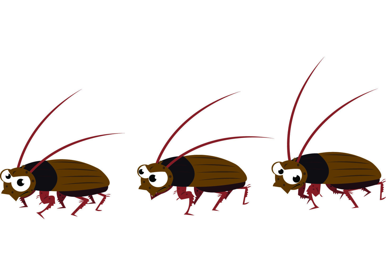 Ugly roaches.
