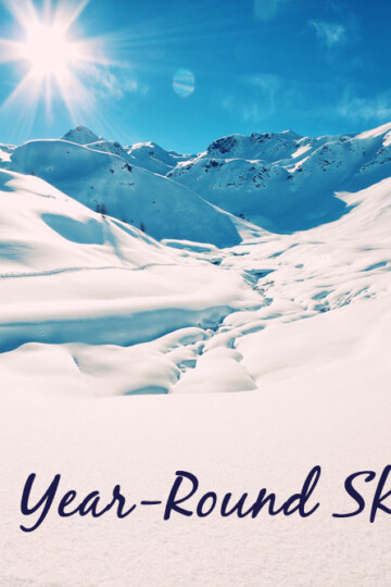 glacier skiing