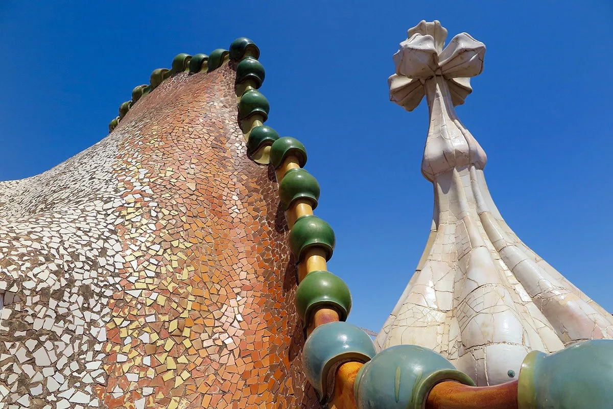 Dragon on top of Casa Batllo, Barcelona