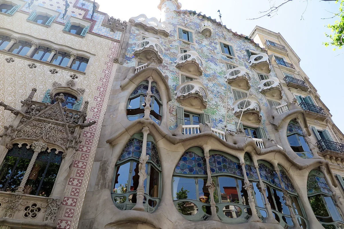 The bony structure of Casa Batllo, Barcelona