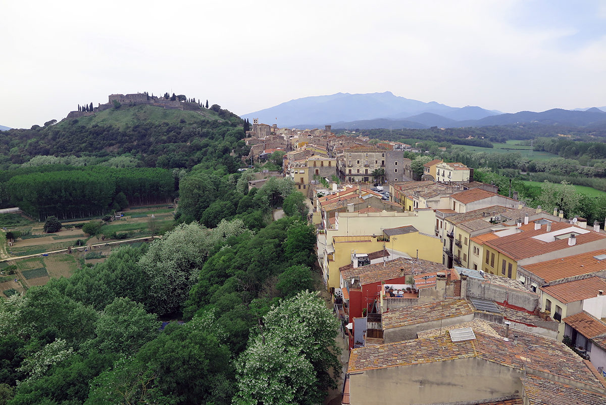 Hostalric fortress on top a hill