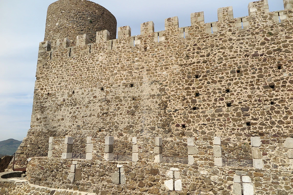 Montsoriu Castle's walls. La Selva