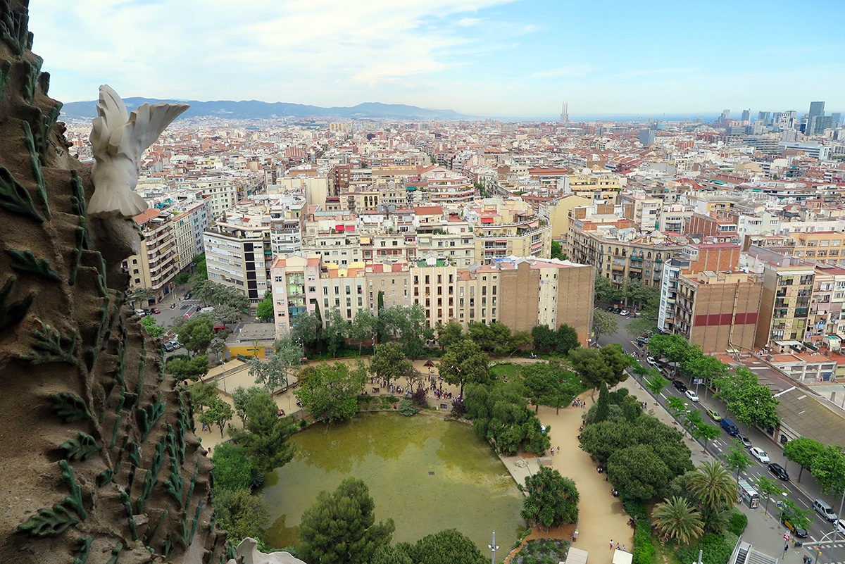 Sagrada Familia - view from Nativity Tower