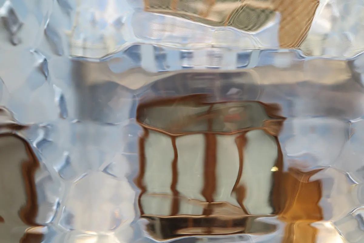 Glass wall in Casa Batllo, making one feel like under water