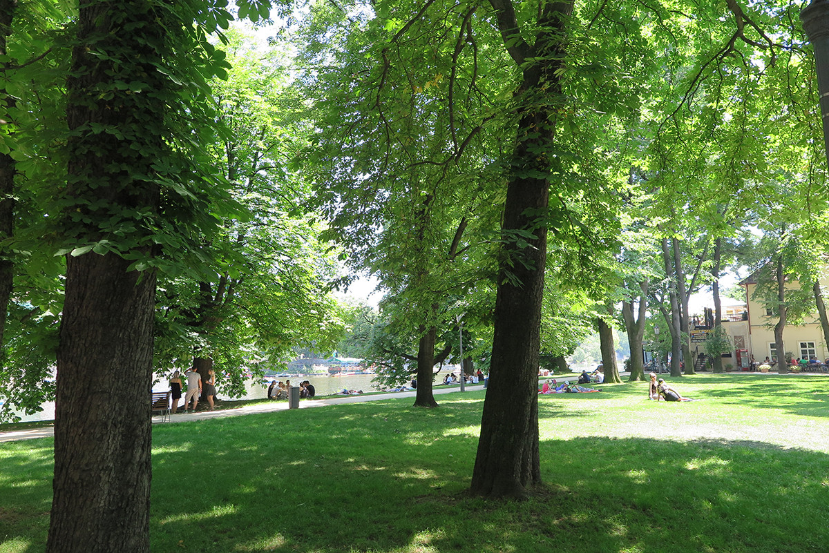 Relaxing on one of Prague's islands is one of the best ways locals spend summer in Prague