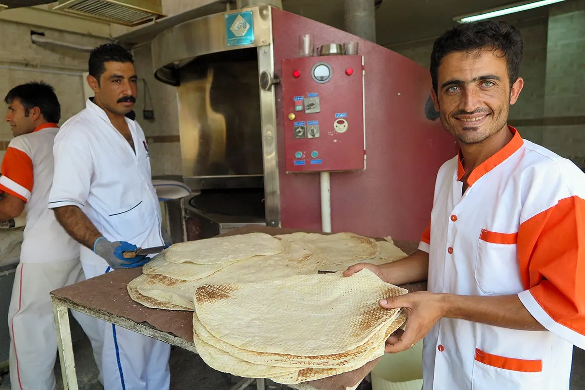 Baker in Shiraz, Iran