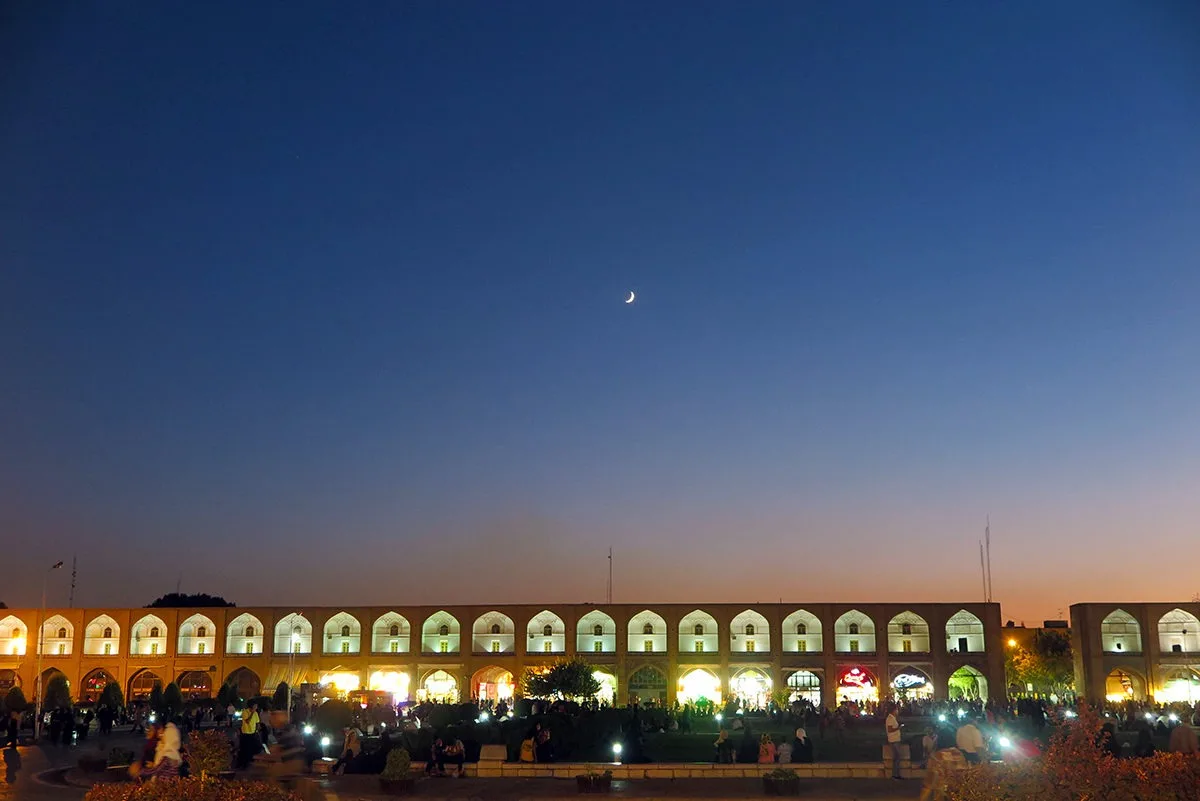 Imam Square, Esfahan, at night