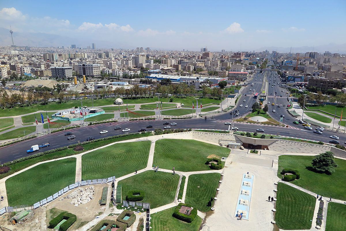 View of Tehran from Azadi Tower