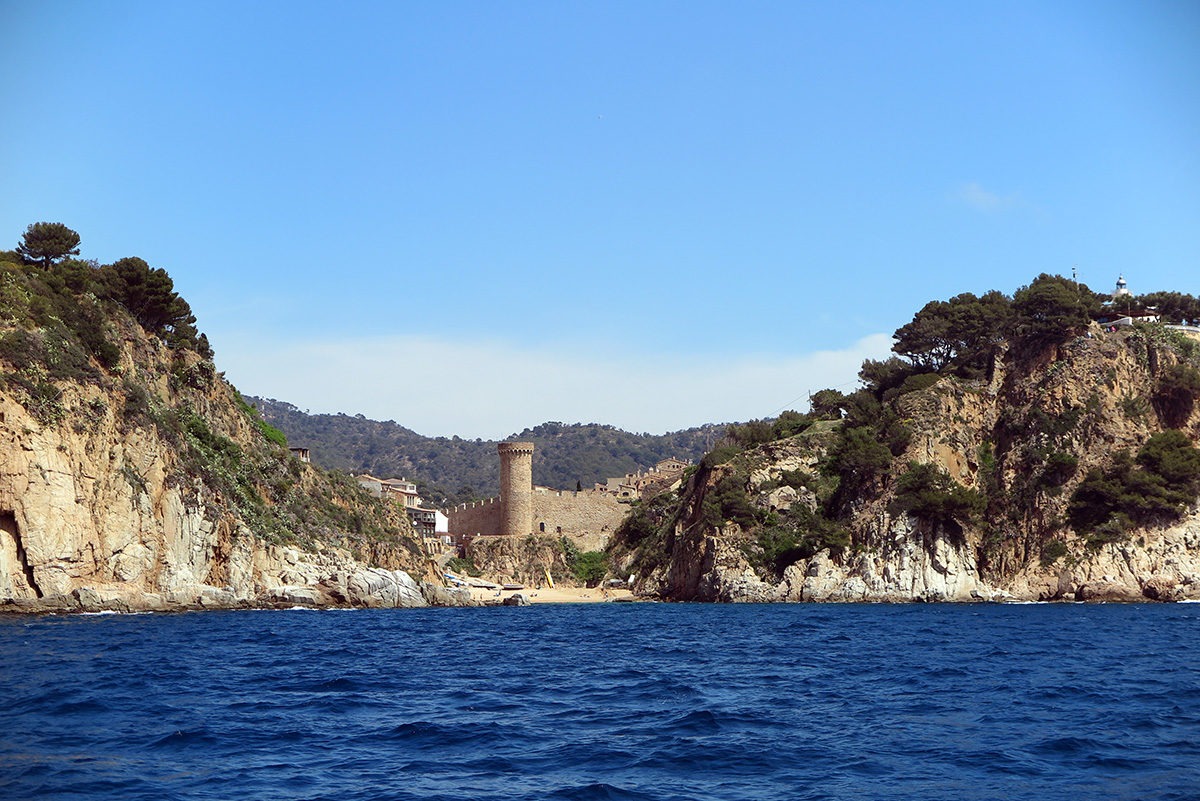 Beautiful dark blue sea near Lloret (as seen from the catamaran!)