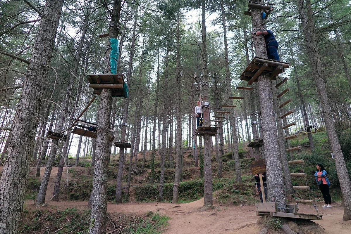 A fun treetop trail belonging to Hotel Vilar Rural Sant Hilari