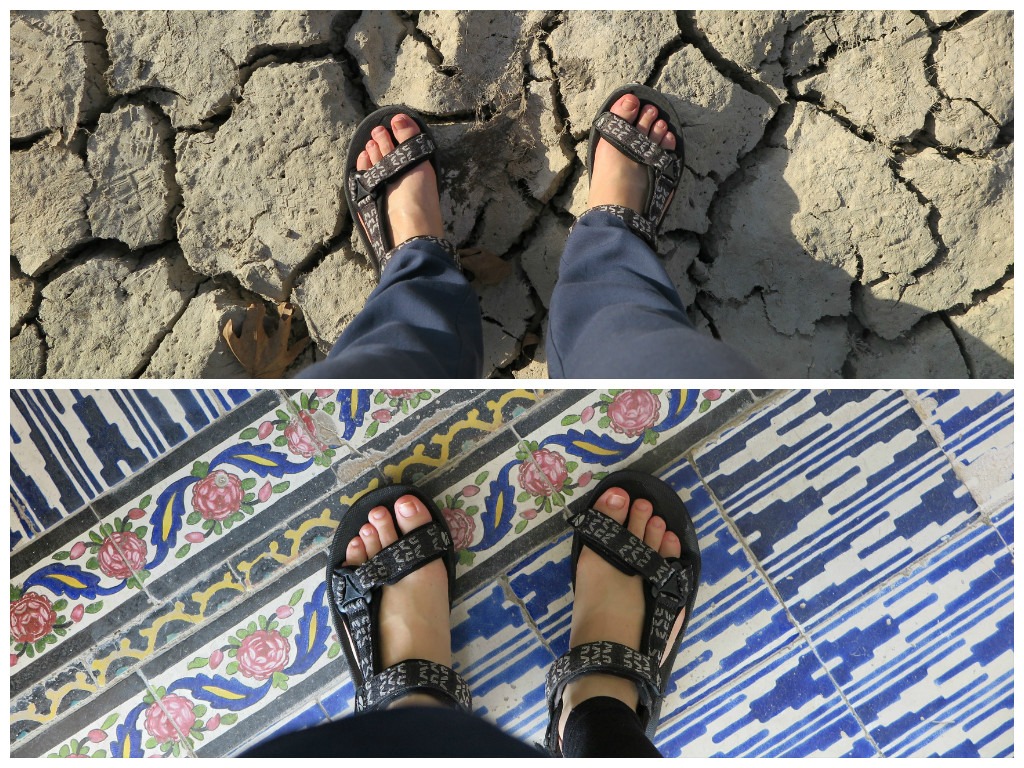 Feet can be exposed in Iran