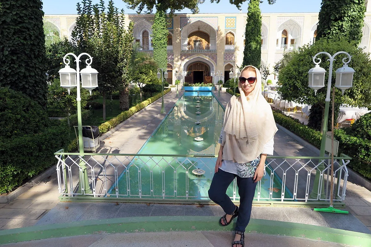 Beautiful gardens in Esfahan, iran