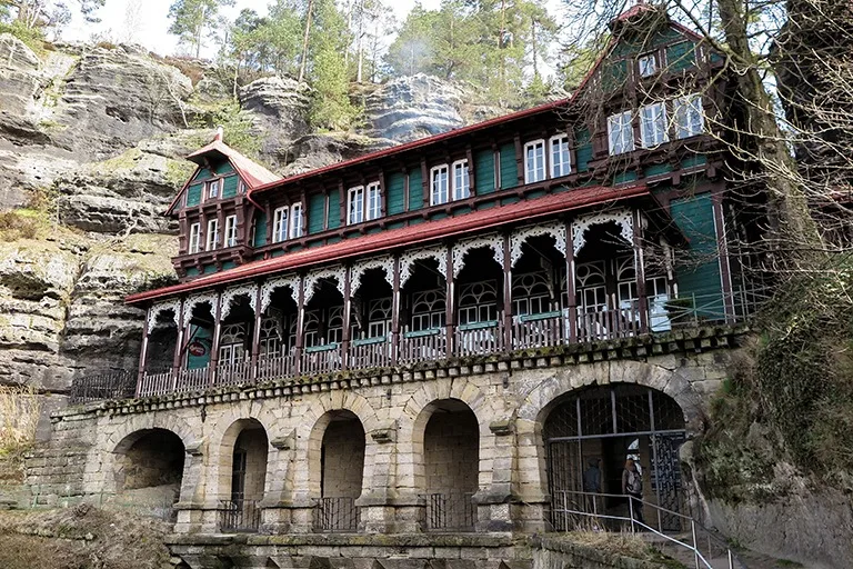 Falcon's Nest - a former hotel for the richest; Bohemian Switzerland