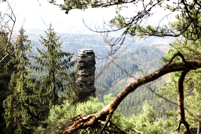 One of many cool sandstone creations you can see around the Pravčická Gate, Bohemian Switzerland