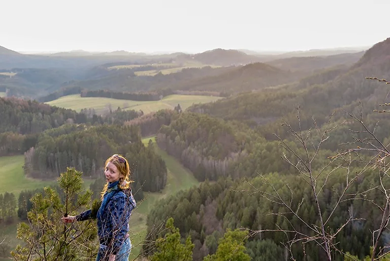 Views of the Bohemian Switzerland from above (Mary's Rock)