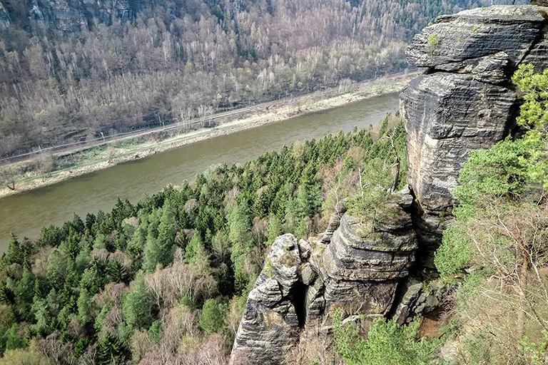 Views from Belvedere viewpoint in Bohemian Switzerland