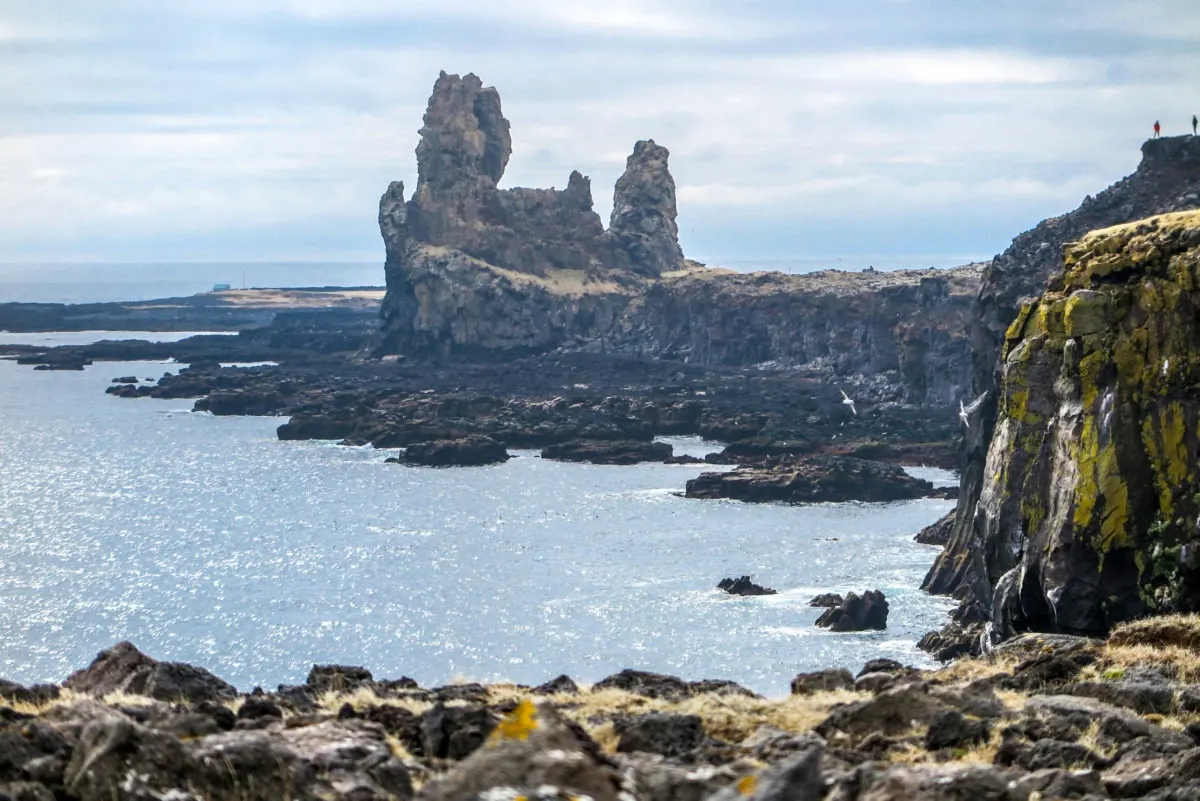 Majestic Lóndrangar cliffs, Snaefallsness Peninsula, West Iceland