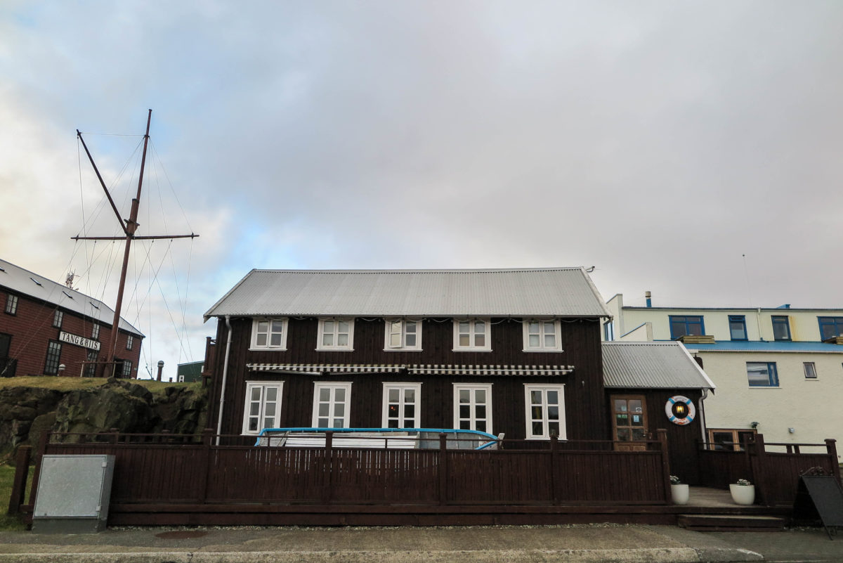 One of a few nice restaurants in Stykkishólmur: Sjávarpakkhúsið