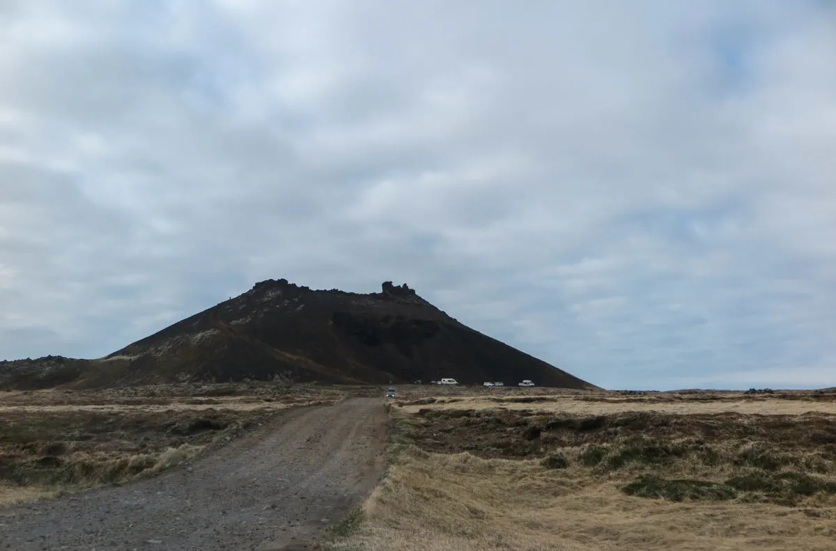 Saxholl Crater - a little hill with apparently good views of the surrounding landscapes.