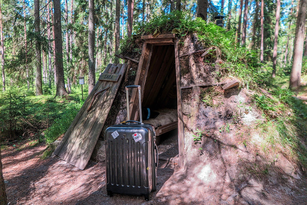 Arrived at Kolarbyn Huts! www.travelgeekery.com