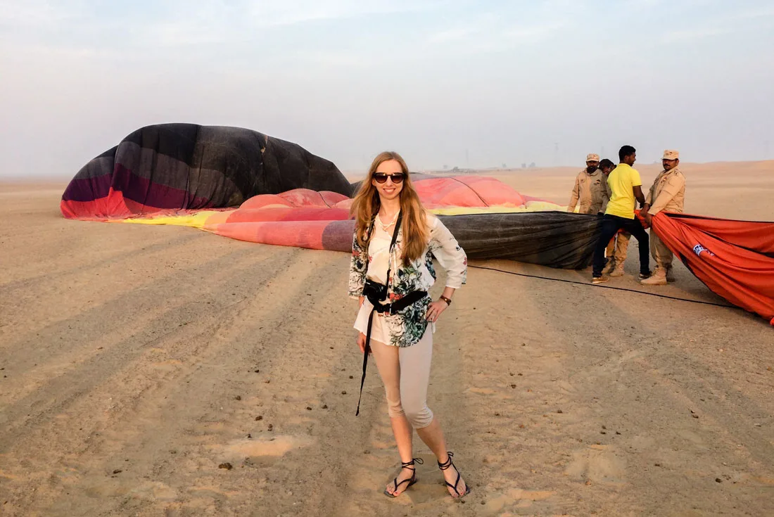 Hot air ballooning in Dubai: After