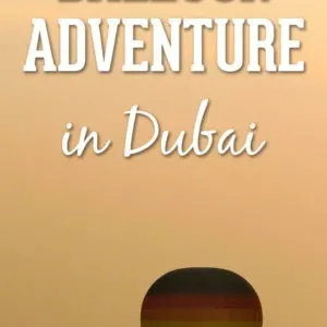 The Best Adventure you can have in Dubai: Flying the hot air balloon above the desert upon sunrise! Read what the experience is like and be prepared to see Dubai from a very different perspective. In my opinion, this is one of the very best things to do in Dubai!