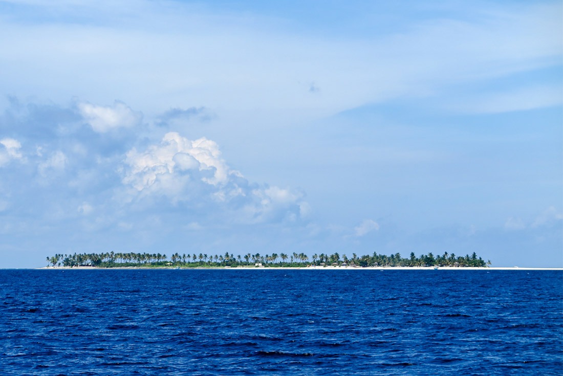 First glimpse of Kalanggaman Island