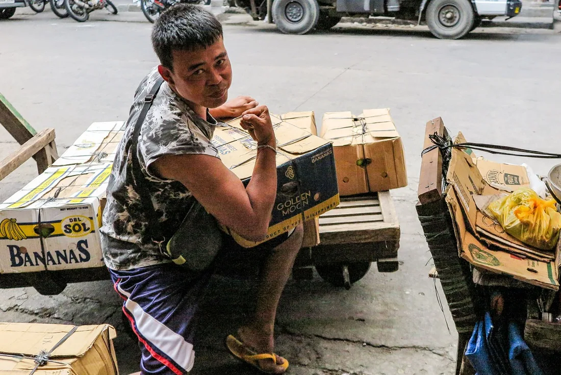 A strong man in Tacloban, Leyte www.travelgeekery.com