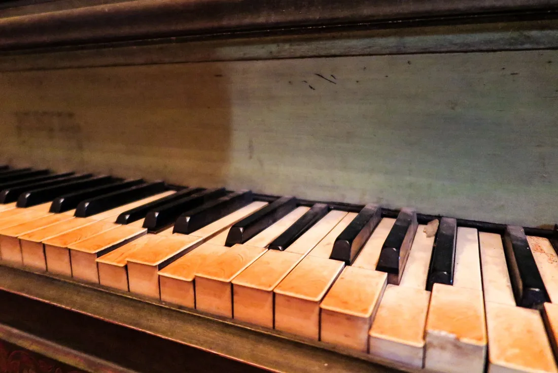 A 100 year old piano in Santo Nino Shrine, Tacloban