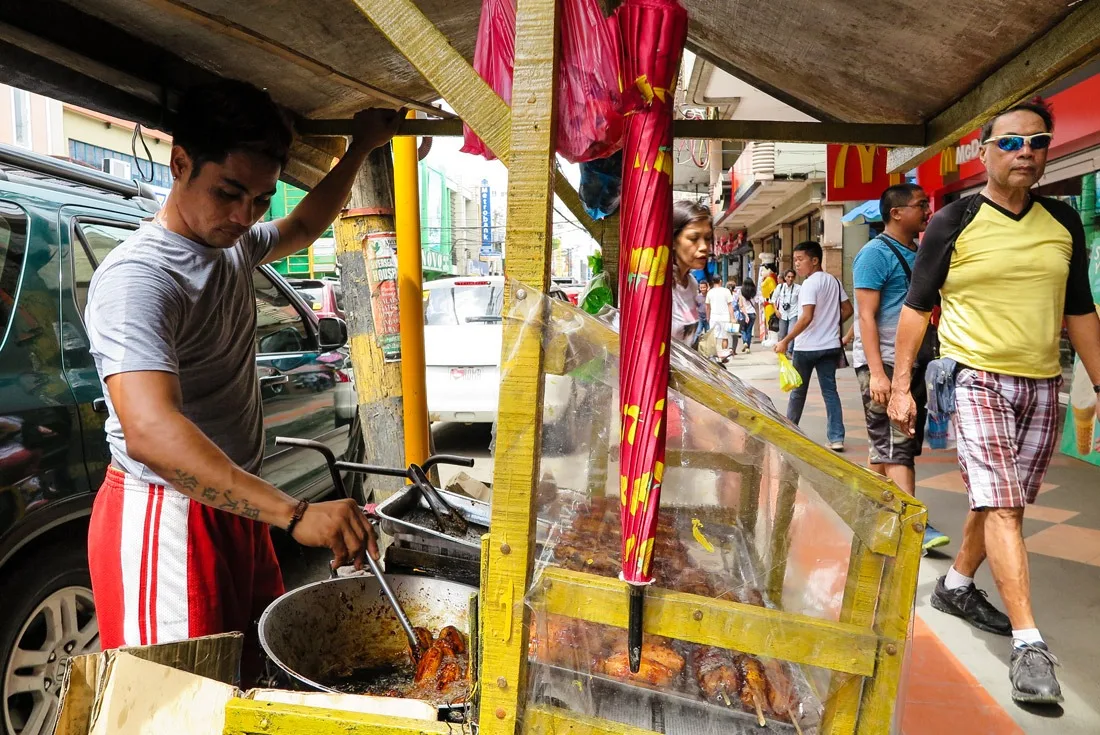 The streets around the market in Tacloban are great for people watching.