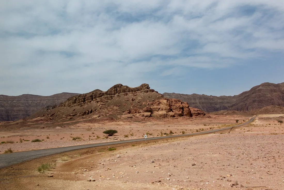 Driving through Timna National Park