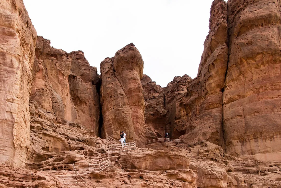 Entering Hathor's Temple in Timna Park