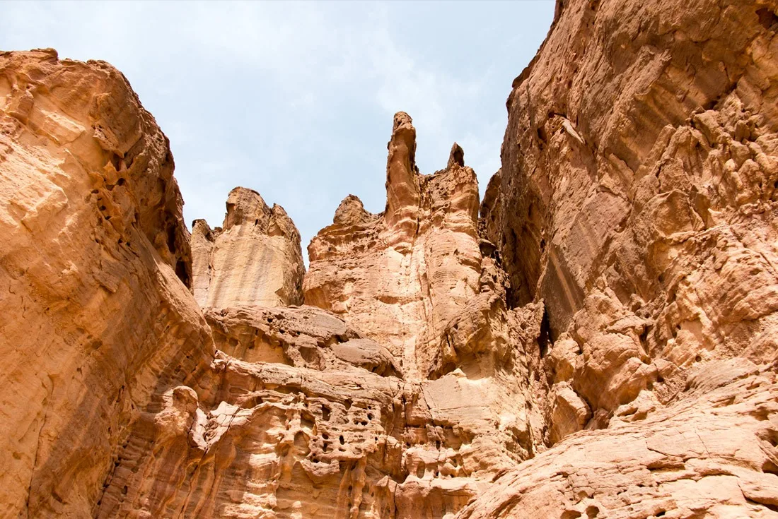 Amazing sandstone formations in Timna NP, Eilat Israel