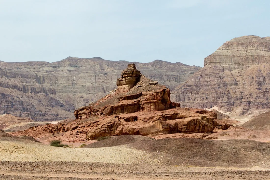 A spiral shaped rock in Timna Park, Eilat