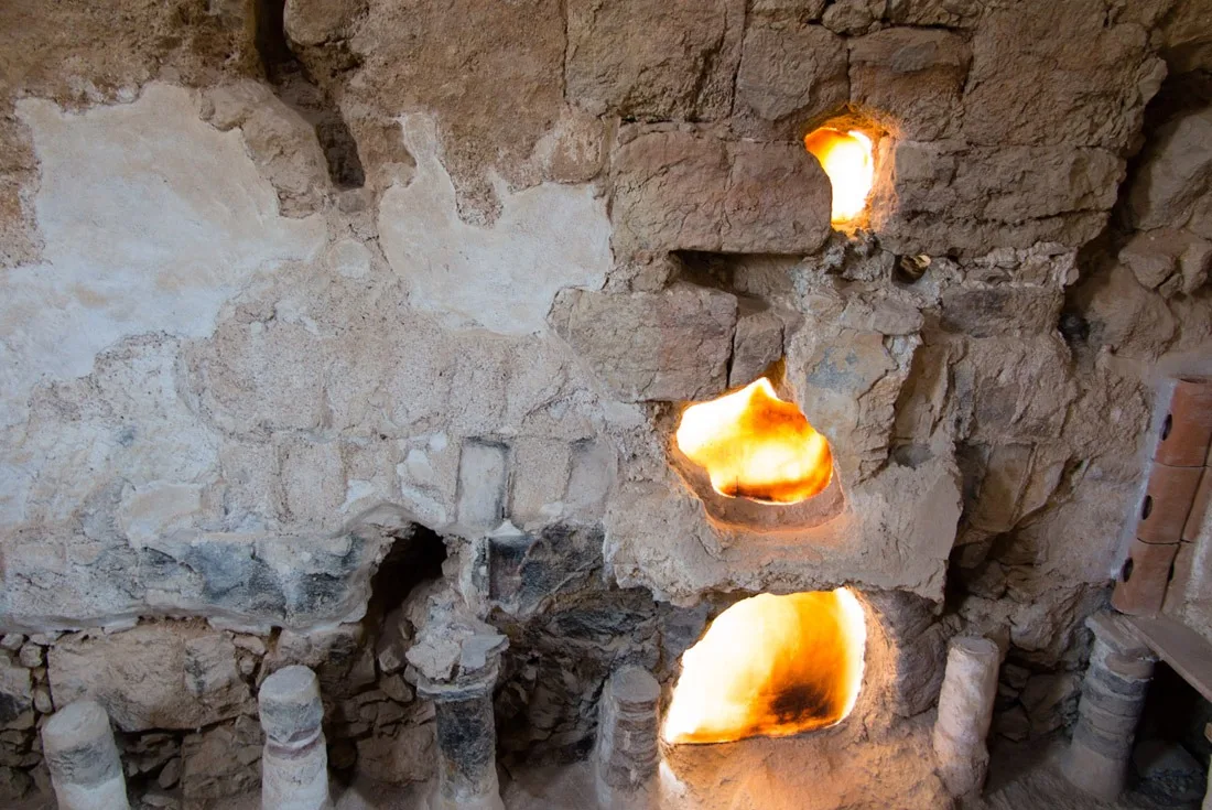 Remnants of a Roman Bathhouse in Masada