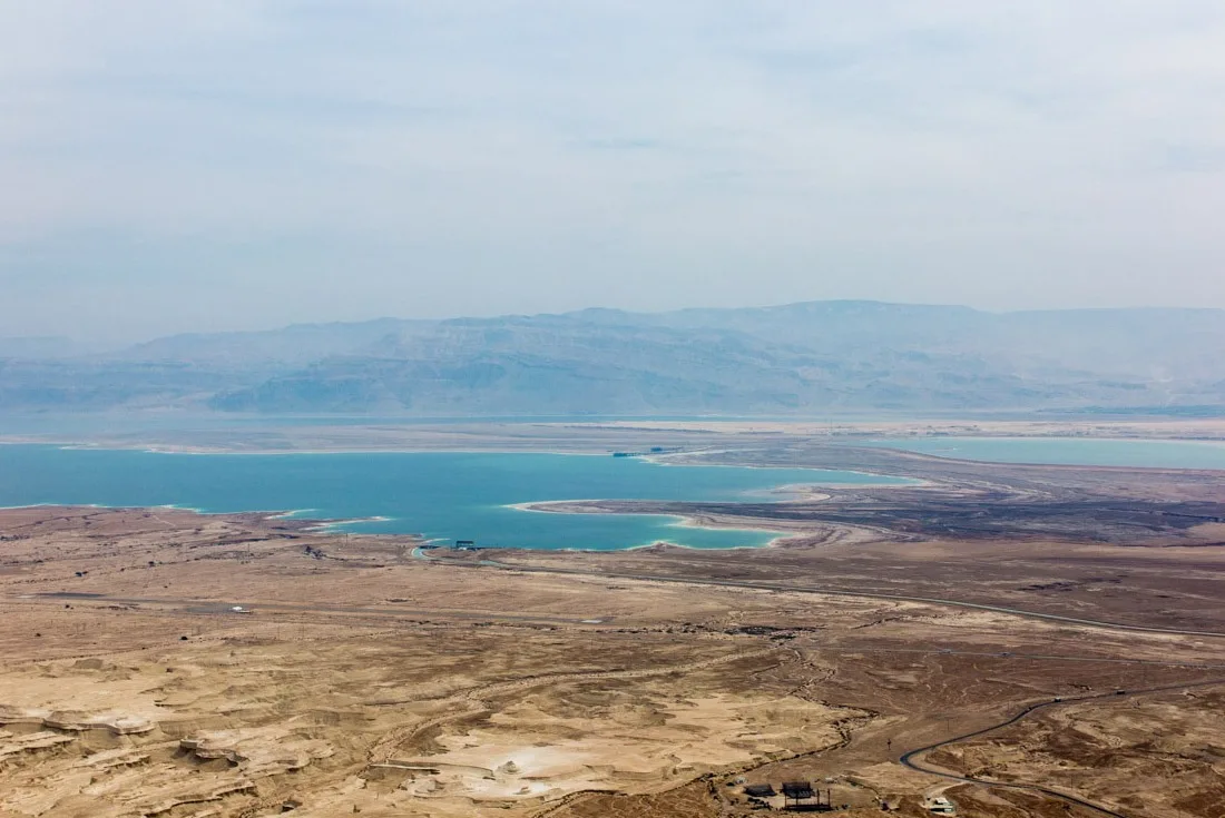 View of the Dead Sea from Masada