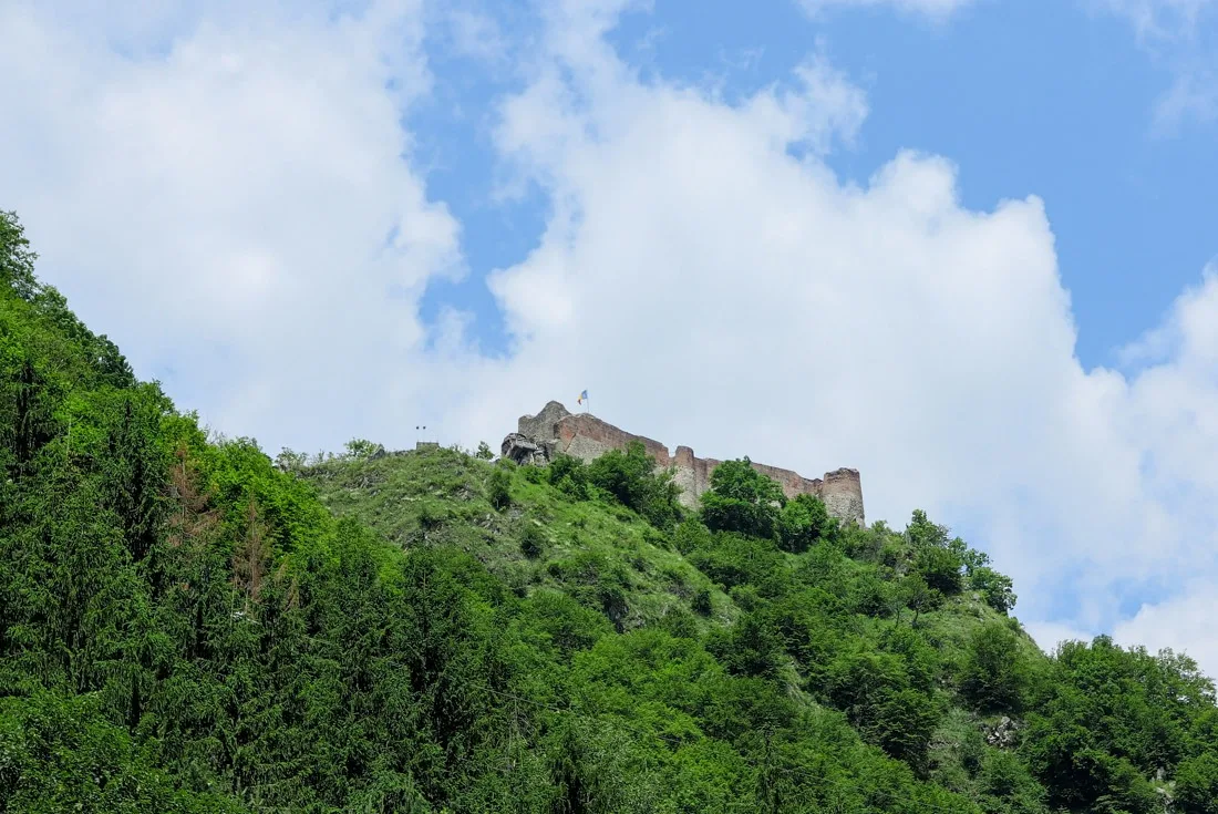 Poenari Castle where Vlad the Impaler (Dracula) lived