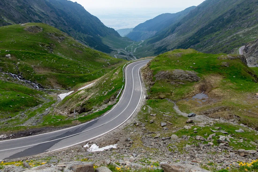 View of Transfagarasan from the top