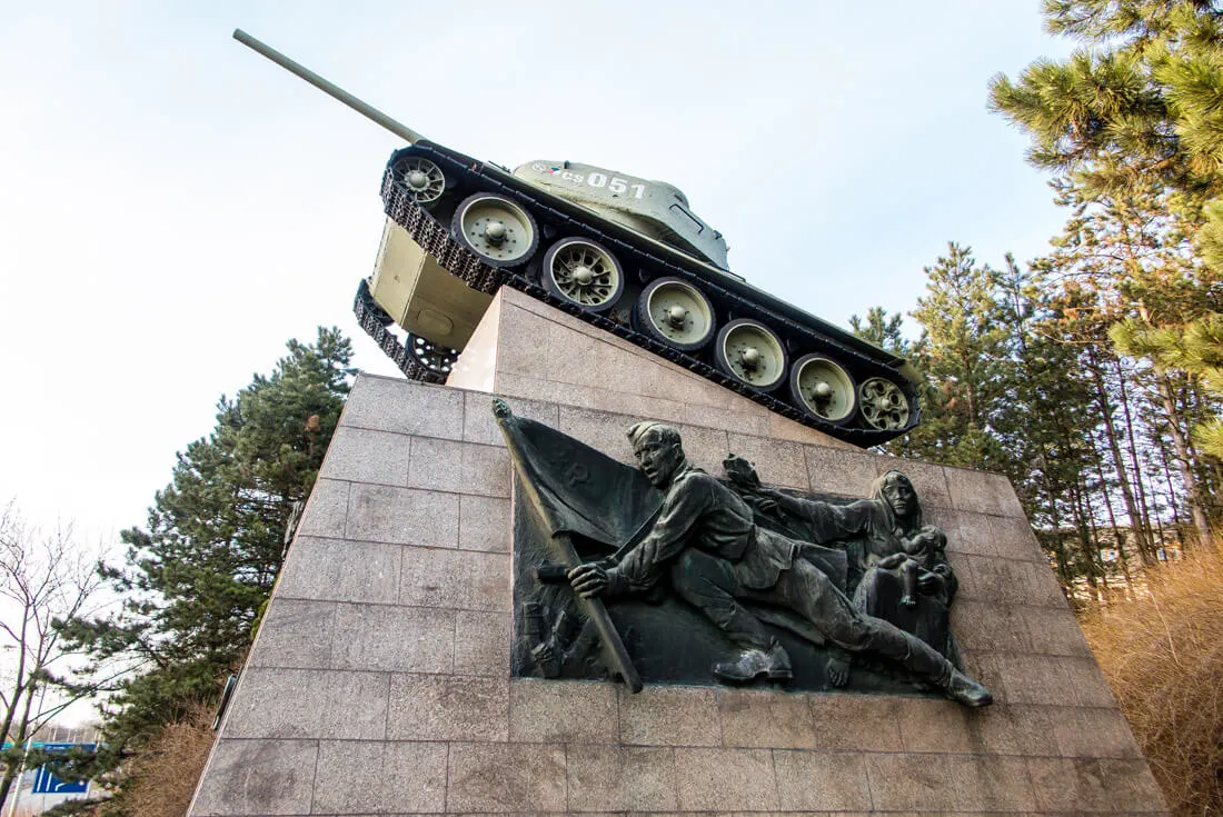 Memorial of the 1st Czechoslovak Independent Tank Brigade in the USSR (near the Ema Heap) Ostrava Czech Republic