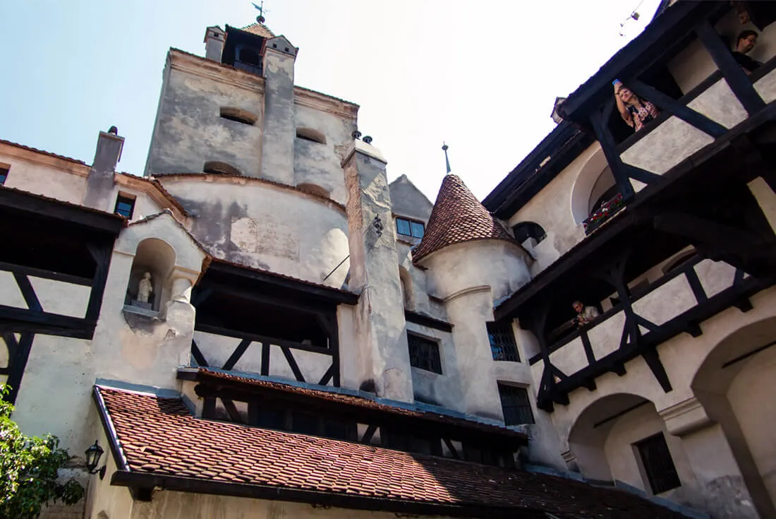 Inner Courtyard of Bran Castle, Transylvania