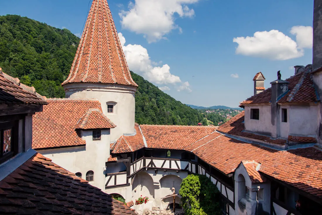 Inner courtyard of Bran Castle