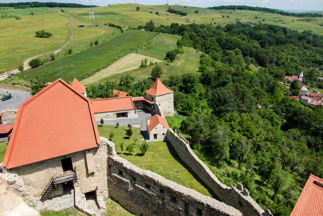 View from the top of Rupea Fortress, Romania