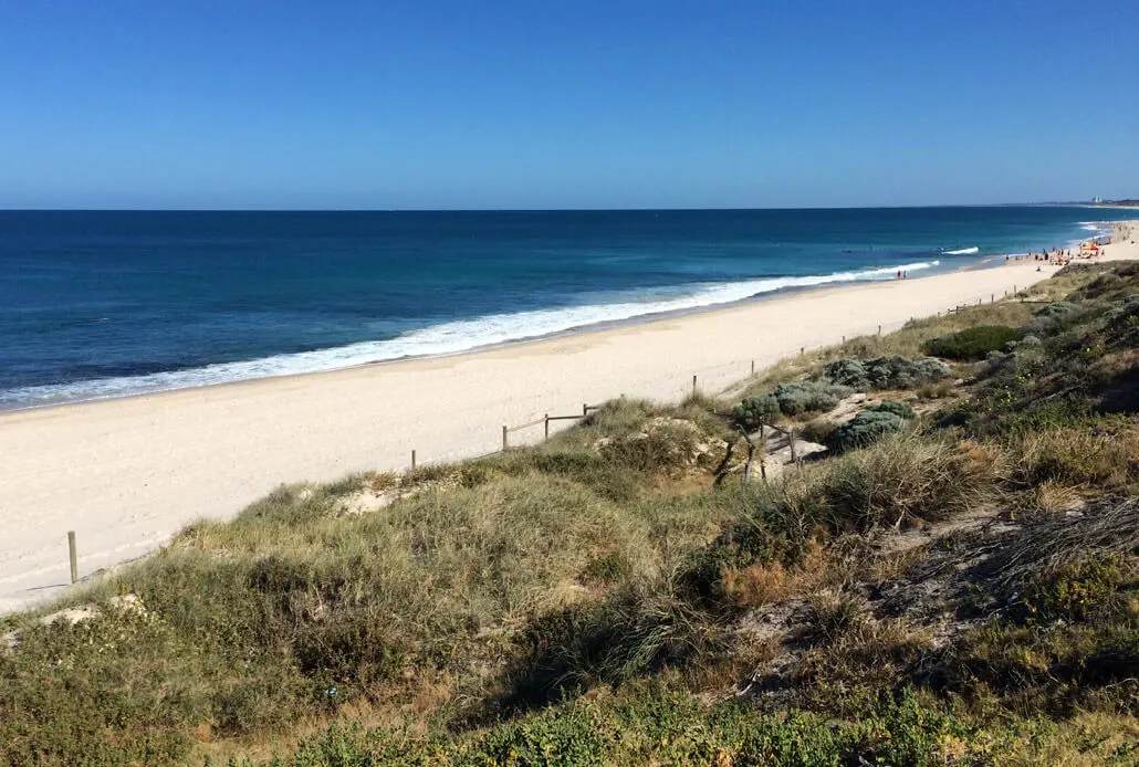 Cottesloe Beach just on the outskirts of Perth