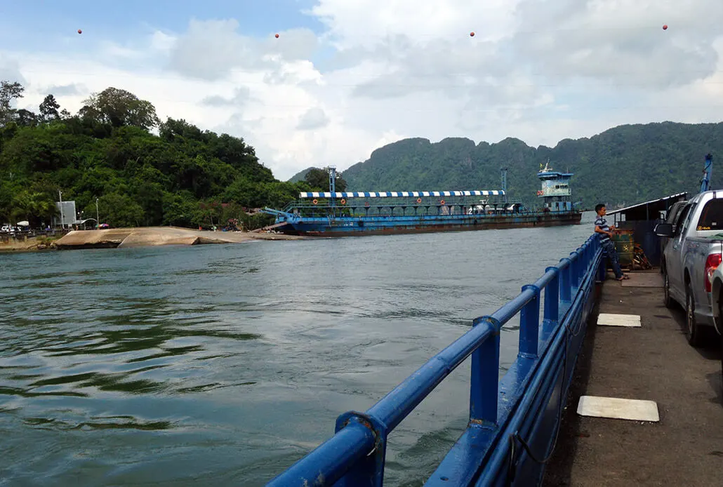 On one of the two ferries to Koh Lanta