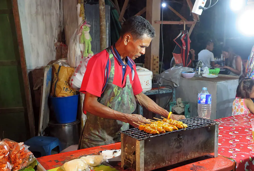Street food dinner in Ban Saladan, Koh Lanta, Thailand
