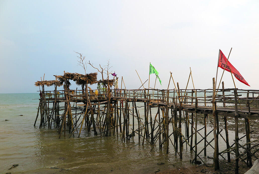 Spooky, yet beautiful, pier of Lanta Sang Kha Ao Nature Resort & Spa