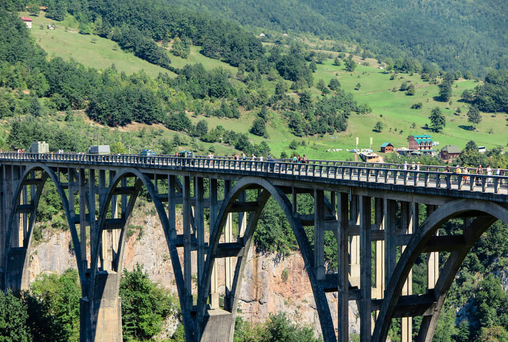 Durdevica Tara Bridge in Durmitor, Montenegro