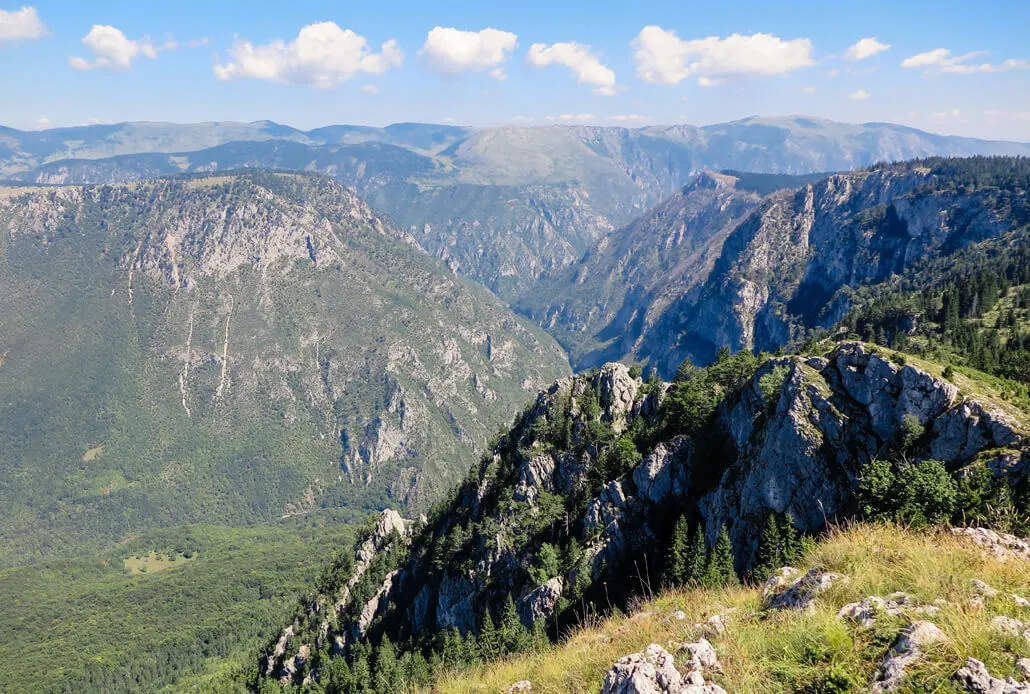 Curevac viewpoint with the view of Tara River Canyon, Durmitor Mountains, Montenegro