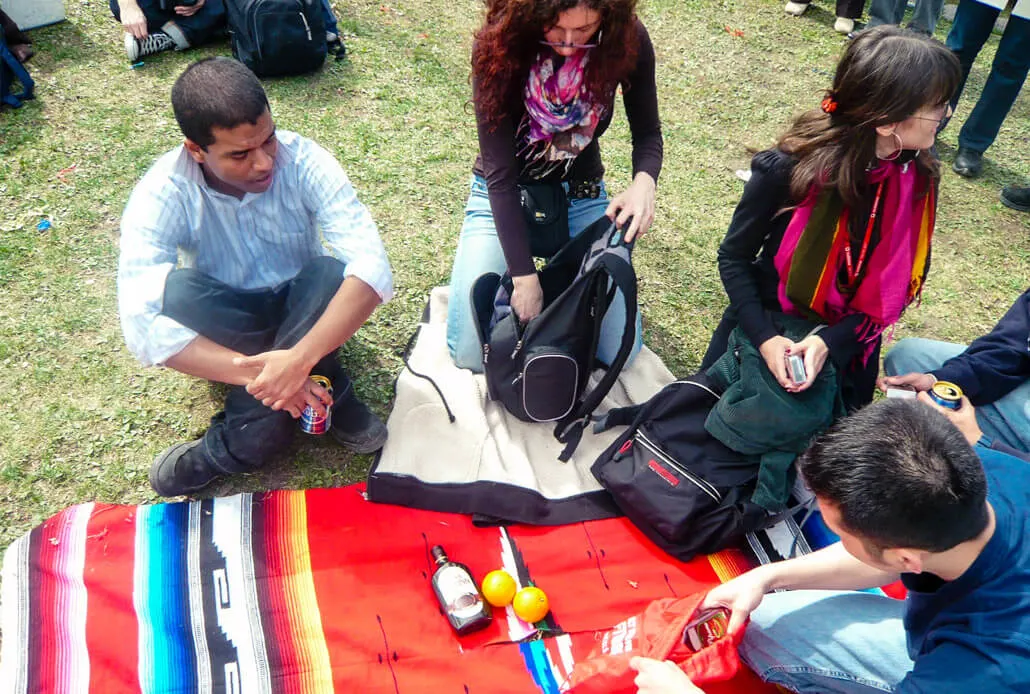 Exchange students' Vappu picnic fail