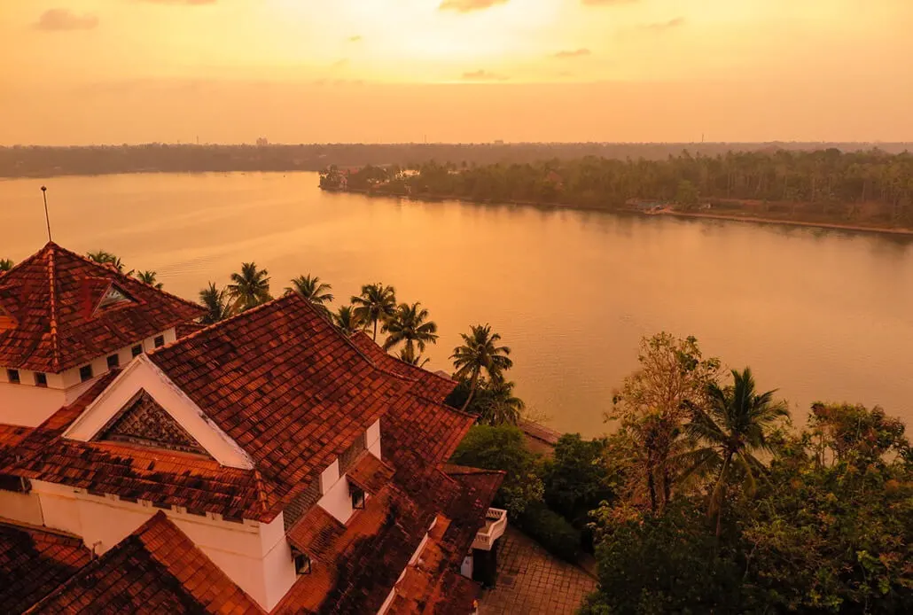 Best Kerala Hotels Edition: Sunset at Raviz hotel, Kerala, India